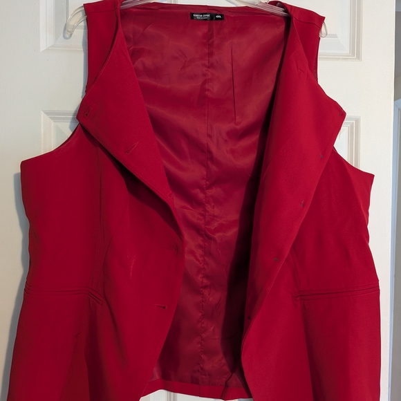 Red Button-Up Vest - Picture 5 of 5